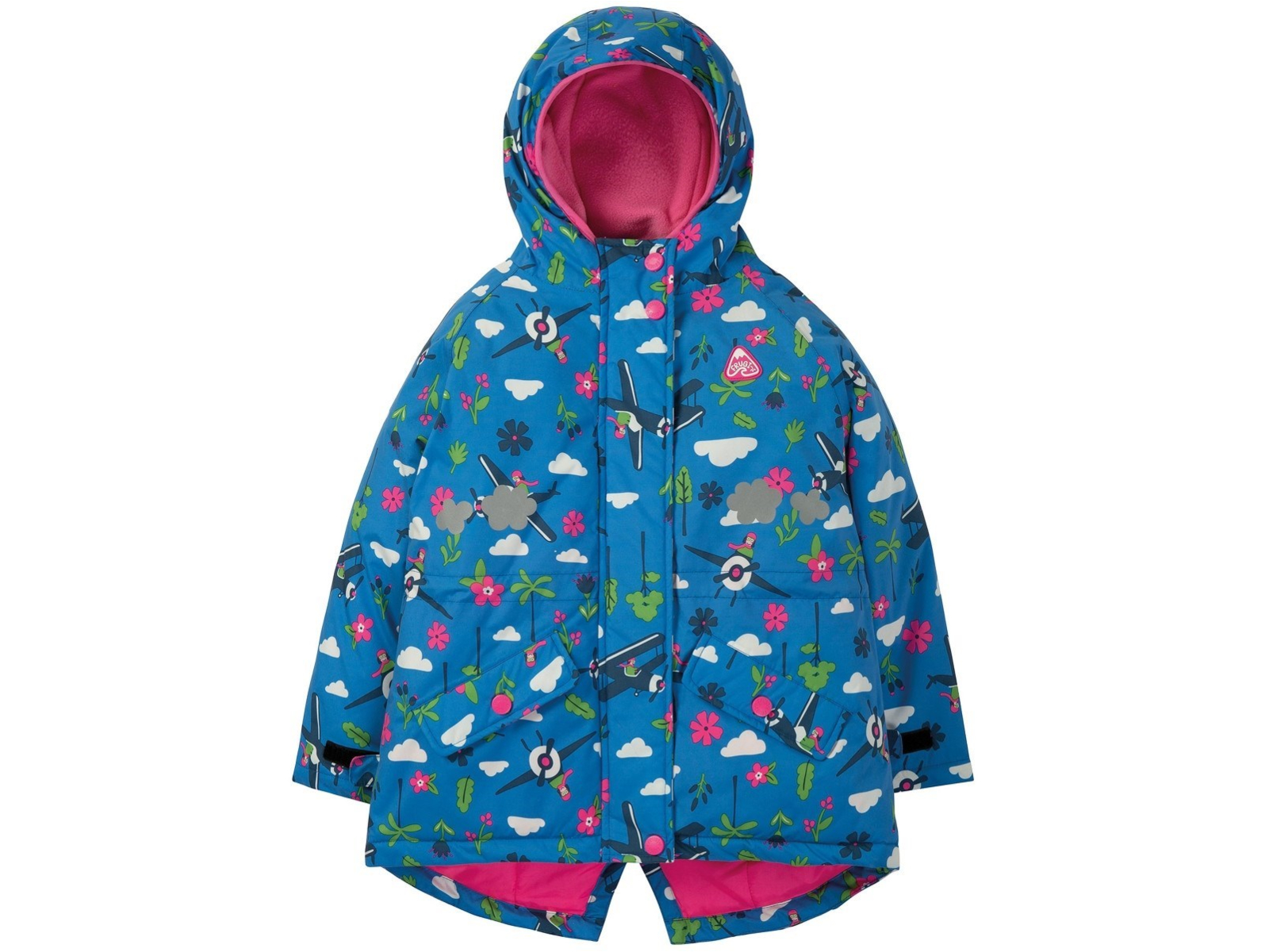 Frugi Kinder Regenjacke mit Kapuze, gefüttert