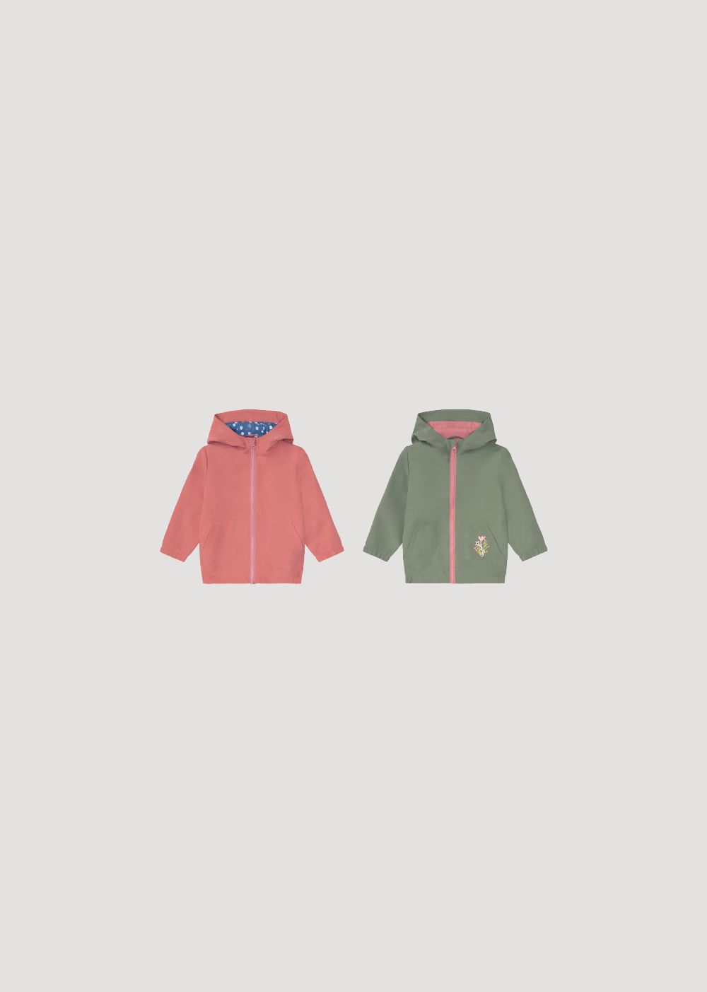 Mädchen Kleinkinder Übergangsjacke, mit Kapuze